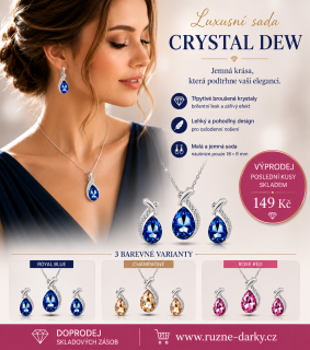 Luxusní sada šperků Crystal Dew