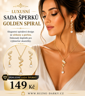 Luxusní sada šperků Golden Spiral