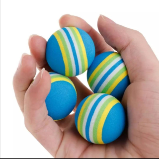 4 kusy modré pěnové kuličky pro kočky