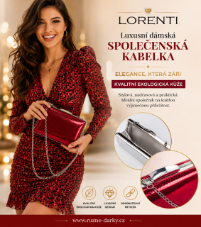 Luxusní společenská dámská kabelka Lorenti