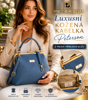 Luxusní kabelka Peterson z přírodní kůže