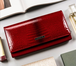 Klasická dámská lakovaná peněženka Cavaldi Croco 