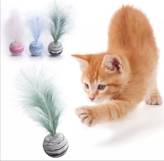 Kulička s peřím pruhovaná