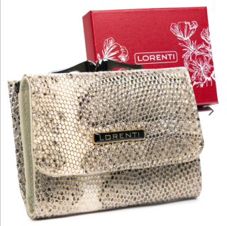 Malá dámská kožená peněženka Lorenti s hadím vzorem 