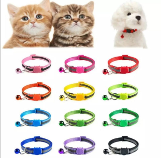 Nylonový obojek s reflexní páskou