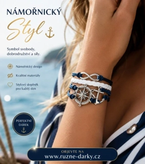 Luxusní náramek v námořnickém stylu