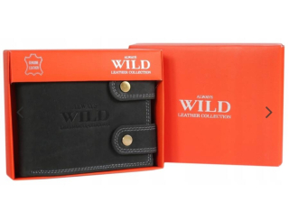 Velká pánská kožená peněženka se zapínáním Always Wild