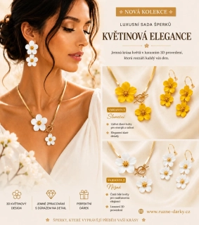 Luxusní sada šperků Květinová elegance