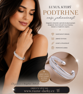 Luxusní náramek Silver Mesh Elegance