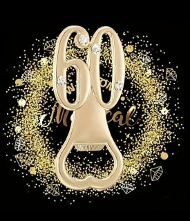Slavnostní otvírák lahví ke kulatému jubileu 40, 50, 60...