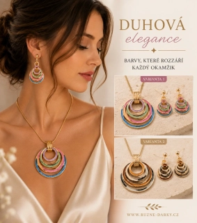 Luxusní sada šperků Duhová elegance