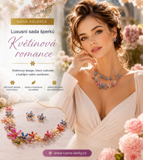 Luxusní sada šperků Květinová romance 